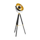 Eglo covaleda vloerlamp - staande lamp - e27 - 1 lichts - 164 cm - driepoot - zwart goud