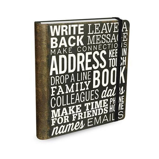 Peter pauper addressbook large - making connections - 16x21 cm
