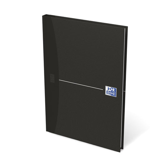 Oxford office essentials gebonden boek 192 bladzijden gelijnd formaat a5 smart black