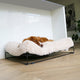 D d home - hond - amy kussen met frame l - 110x80x25cm wit - 227259