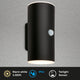 Briloner lima - buitenverlichting met bewegingssensor - tuinlamp - oplaadbare batterij - buitenlamp met usb - spatwater bescherming - 15,5 x 7 x 8,5 cm - zwart