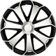 Gorecki carpoint wieldoppenset mega 14 inch zwart zilver 4 stuks