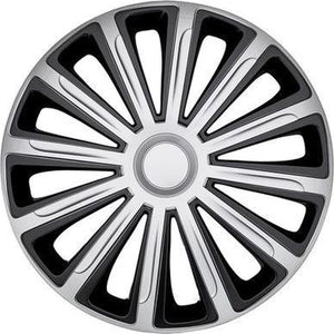 Car plus wieldoppen alaska 14 inch abs zilver zwart set van 4
