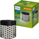 Philips led philips hara solar wandlamp - zonne-energie - warmwit licht: 2700k - zwart - twee lichtstanden - schemersensor - bewegingssensor - ip44: weerbestendig - solar buitenverlichting