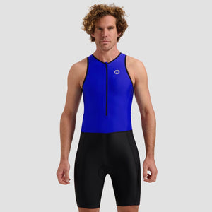 Rogelli florida dames en heren trisuit - mouwloos - zwart blauw