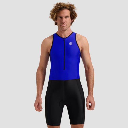 Rogelli florida dames en heren trisuit - mouwloos - zwart blauw