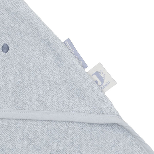 Jollein badcape baby - jersey badstof - 75x75cm - cloudy blue