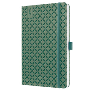 Sigel weekagenda flair 2026 - formaat a5 - natural green - hardcover - si-j6135