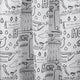 Differnz douchegordijn bath â€“ 180 x 200 cm â€“ verzwaard â€“ 100% polyester â€“ wit zwart