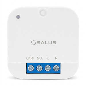 Salus sr868 inbouw ontvanger - draadloze verwarming bediening - rf 868 mhz - compact design - geen wifi nodig - 16a relais
