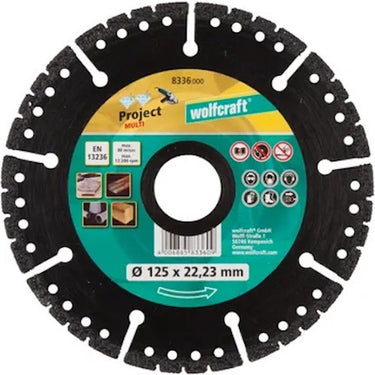 Wolfcraft - diamant doorslijpschijf ø 125 mm - pro multi - 8336000
