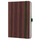 Sigel notitieboek - conceptum - a5 - hout - hardcover - lijn - 194 pagina's - 100 grams - si-sy557