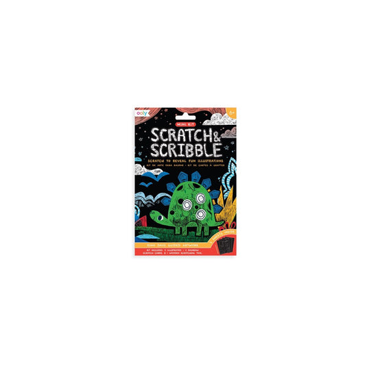 Ooly - mini scratch scribble - dino days - art kit