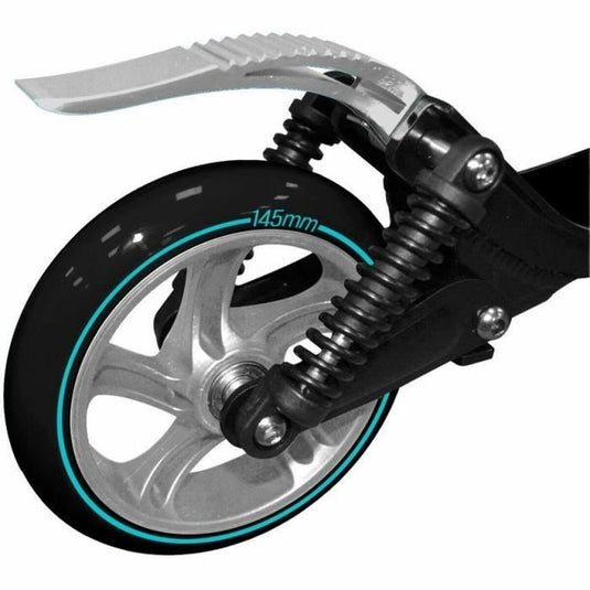 Skids control foldable double suspensions adjustable scooter 145mm carbone