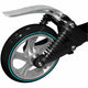 Skids control foldable double suspensions adjustable scooter 145mm carbone