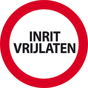 Carpoint bord inrit vrijlaten - ø 24cm - kunststof
