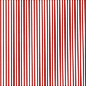 Creativ company inpakpapier, rood wit, strepen, b: 50 cm, 80 gr, 5 m 1 rol