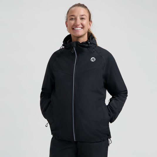 Rogelli commuter core dames en heren regenjas - fiets - zwart