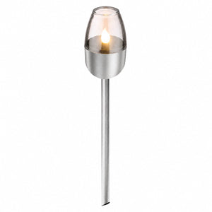 Grundig solar tuinverlichting op zonne-energie – tuinlamp met vlameffect – buitenverlichting ip44 – 6-8 uur brandduur – ø6 x 38,5 cm