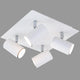 Briloner run - plafondspot - opbouwspots met 4-lichts - draaibaar - plafondlamp - gu10 - max. 40 watt - wit
