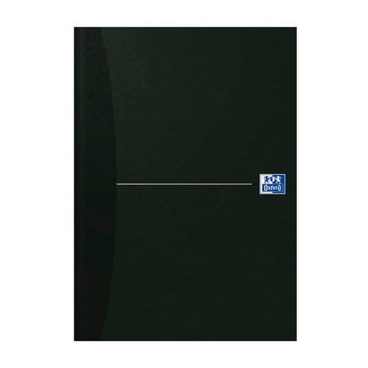 Oxford office essentials gebonden boek 192 bladzijden gelijnd formaat a4 smart black