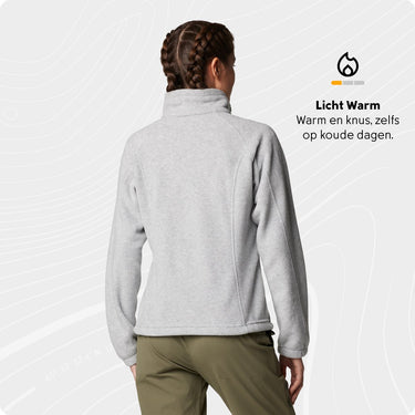 Columbia benton springs - fleece vest dames - extra zacht en warm - grijs - maat xl
