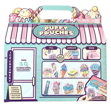 Puffy pouches - themed sets - ice creamery
