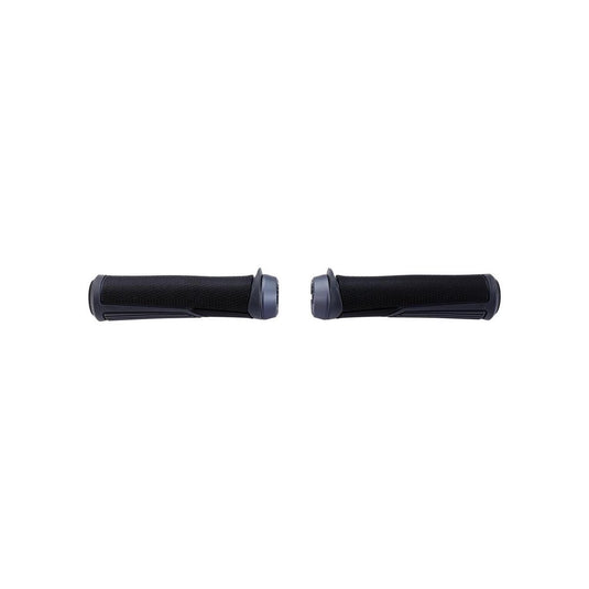 Bbb cycling ergonomische handvatten fiets cobra - ergonomische fiets handvatten met maximaal comfort - lengte 142 mm - per paar - zwart grijs - bhg-96