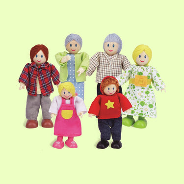Hape poppenhuis familie