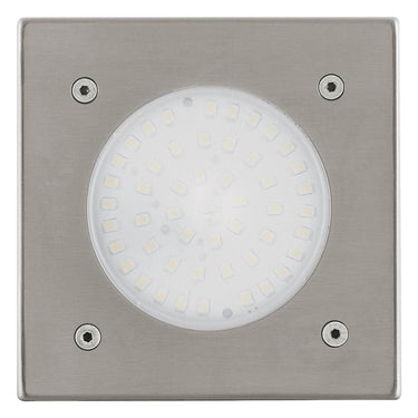 Eglo lamedo - buitenverlichting - grondinbouwlamp - 1 lichts - led - rvs - wit