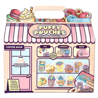 Puffy pouches - themed sets - coffee shop