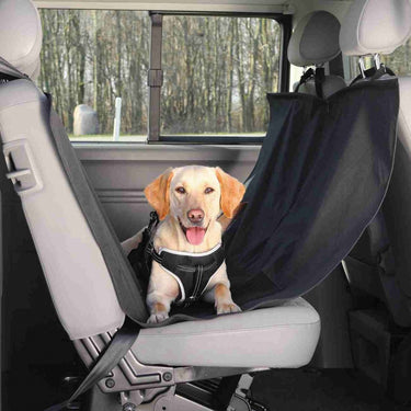 Trixie - hondendeken - auto achterbank - met deurbescherming - zwart - 150x135 cm