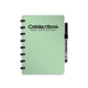 Correctbook a5 uitwisbaar notitieboek – herbruikbaar schrift – misty mint – blanco – inclusief pen wisdoekje – aanvulbaar met extra pagina’s