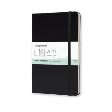 Moleskine art muziek notitieboek - large - hardcover - zwart