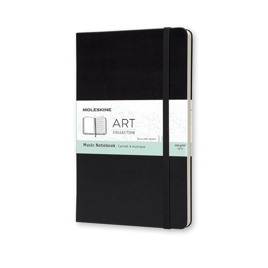 Moleskine art muziek notitieboek - large - hardcover - zwart
