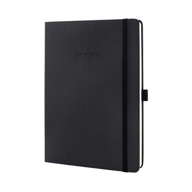 Sigel notitieboek - conceptum pure - tablet grootte - zwart - hardcover - geruit - si-co117