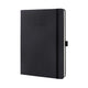 Sigel notitieboek - conceptum pure - tablet grootte - zwart - hardcover - geruit - si-co117