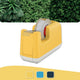 Leitz cosy plakbandhouder - plakband dispenser inclusief plakband - ideaal voor thuiskantoor thuiswerken - warm geel