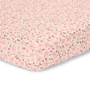 Little dutch junior hoeslaken - roze - maat junior - fairy garden - fairy floral