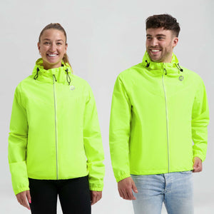 Rogelli commuter core dames en heren regenjas - fiets - fluor