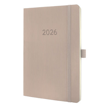 Sigel weekagenda 2026 conceptum - formaat a5 - taupe - softcover - si-c2630
