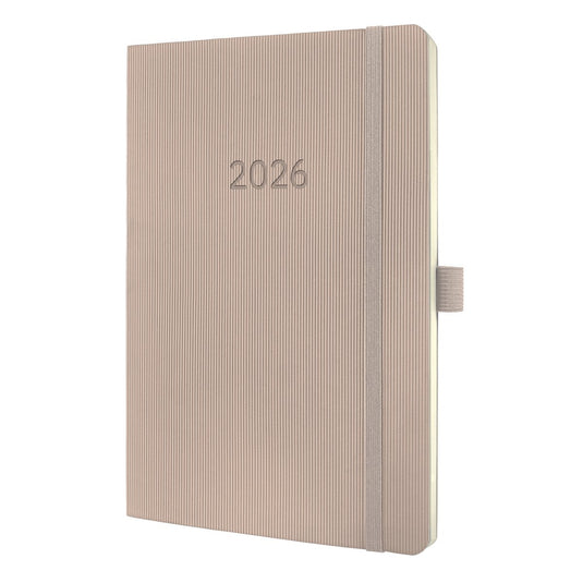 Sigel weekagenda 2026 conceptum - formaat a5 - taupe - softcover - si-c2630