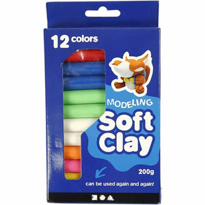 Creativ company cc soft clay set 200 gr multi