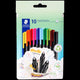 Staedtler triplus fineliner eco | doosje van 10 stuks | assorti