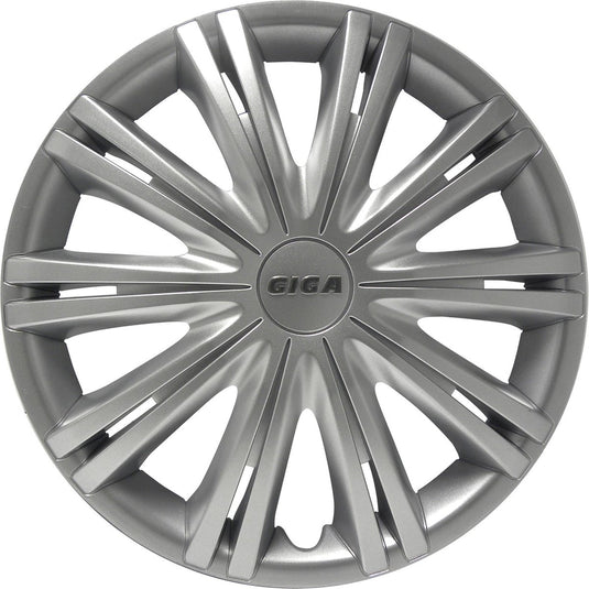 wieldoppen Giga 15 inch ABS zilver set van 4