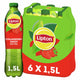 Lipton ice tea green fles - strawberry - laag in suiker - 6 x 1500 ml - voordeelverpakking