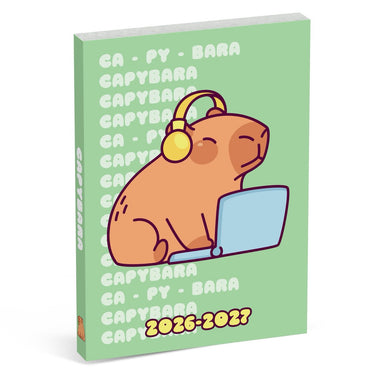 Capybara schoolagenda 2026 2027 internationaal - groen