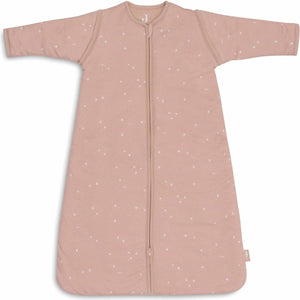Jollein baby slaapzak winter met afritsbare mouw 110cm - twinkling wild rose - winterslaapzak