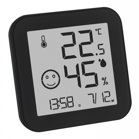Tfa dostmann black white 30.5054.01 thermo- en hygrometer zwart