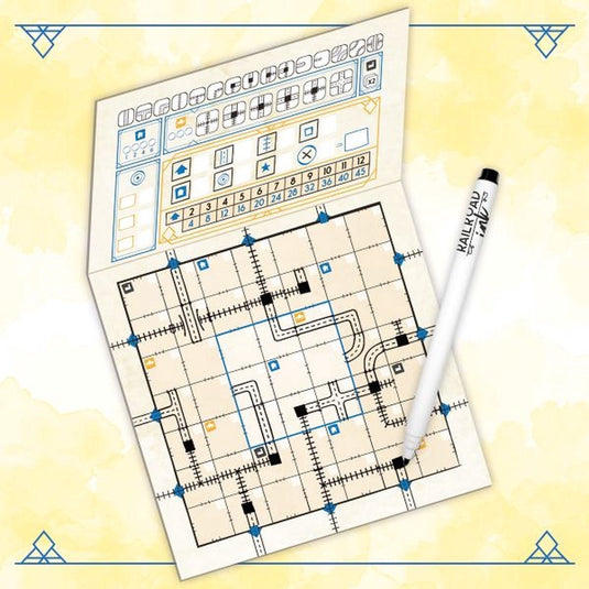 White goblin games - railroad ink (goudgele versie) - dobbelspel - 1 tot 4 spelers - roll write - puzzelspel - voor de hele familie